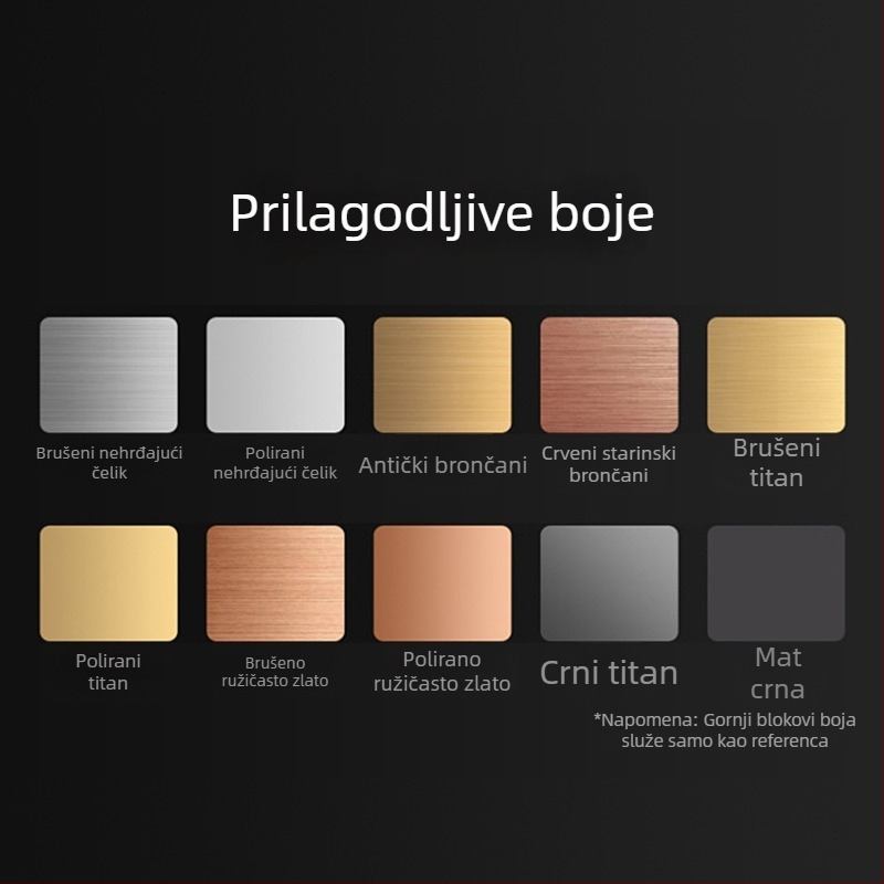 Drška od nehrđajućeg čelika s kvadratnom cijevi – pravokutna ručka za ormariće i garderobu, moderni minimalistički dizajn, završna obrada: brušena, crna ili zlatna.