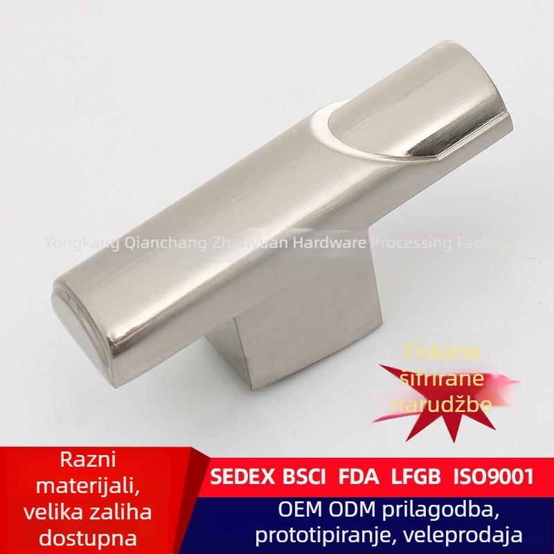 Drška za ormar i ladicu od cinkovog legura, moderni minimalistički kuhinjski hardver