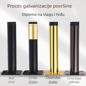 Prilagodljiv set nožica za namještaj: srednja noga kauča, ravna noga čajnog stola, ojačana noga TV ormarića, noga ormarića, metalna potpora