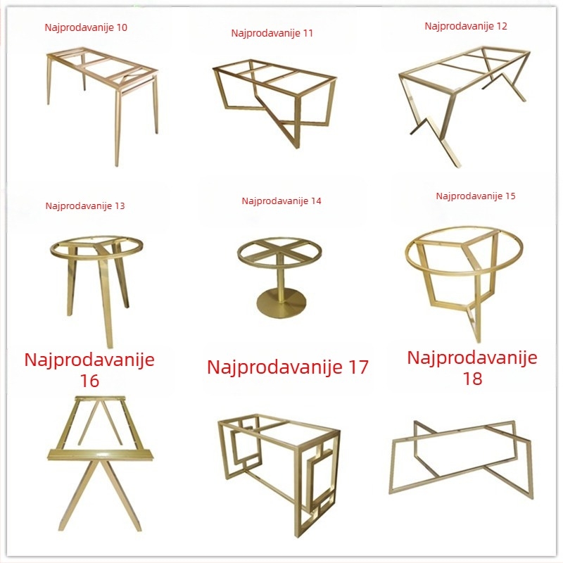 Stolna noga od nehrđajućeg čelika s mramornom podlogom za restorane