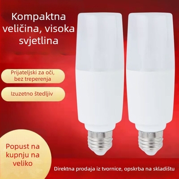 LED energetski štedi LED lampa s cilindričnim kućištem E27 – bijela svjetlost, nije dimabilna, za kuću, ured i hotel, 3500–6000 lm