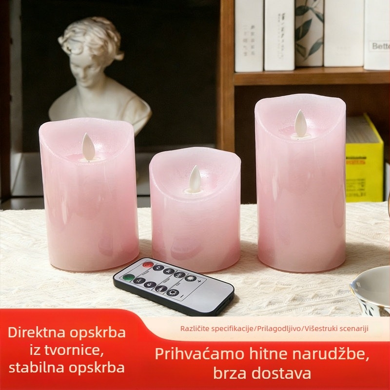 LED električna svijeća u obliku srca za romantičnu prosidbu i dekoraciju rođendanske scene