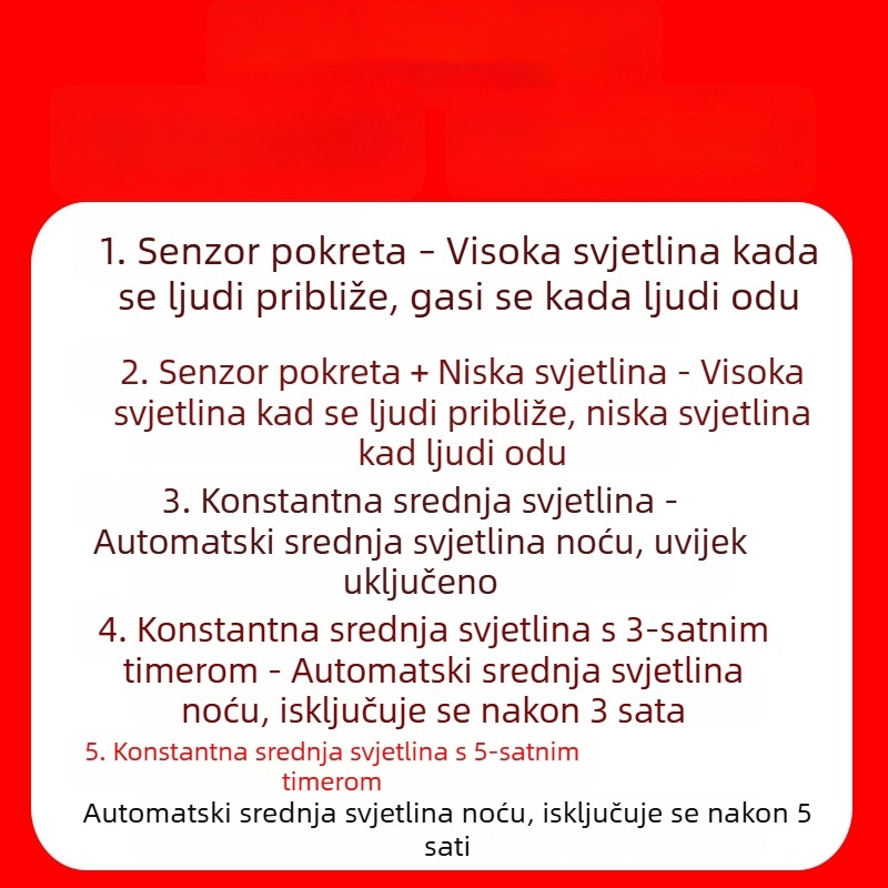 Solarna vanjska zidna lampa za vrata – ulaz, dvorište, vrt, vila, sa senzorom