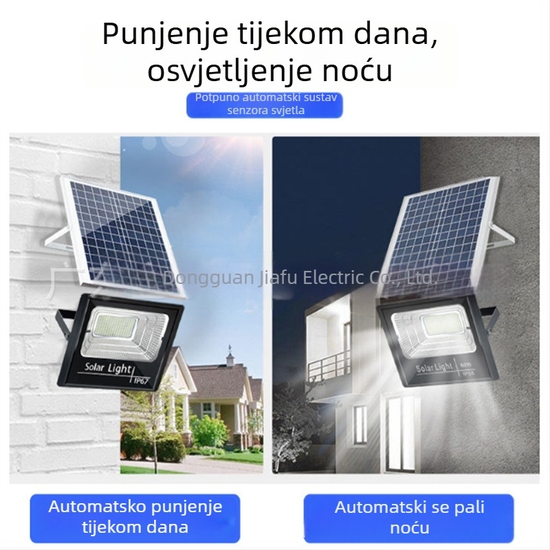 ABS Solarni LED Reflektor za Dvorište – Vanjska Zidna Lampa, Visoke Snage Solarno Kućno Osvjetljenje IP67