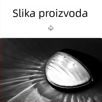 Solarna vanjska zidna svjetiljka, polukružnog oblika, vodootporna, IP44, LED, dimenzije 11×11 cm