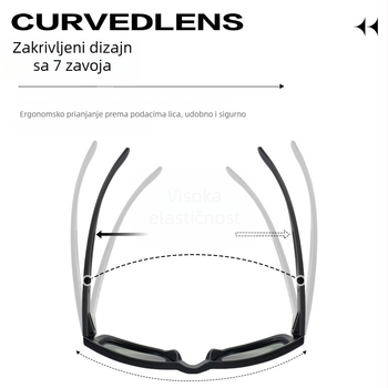 TR90 polarizirane sunčane naočale UV zaštita, unisex, za outdoor sportove, planinarenje i golf