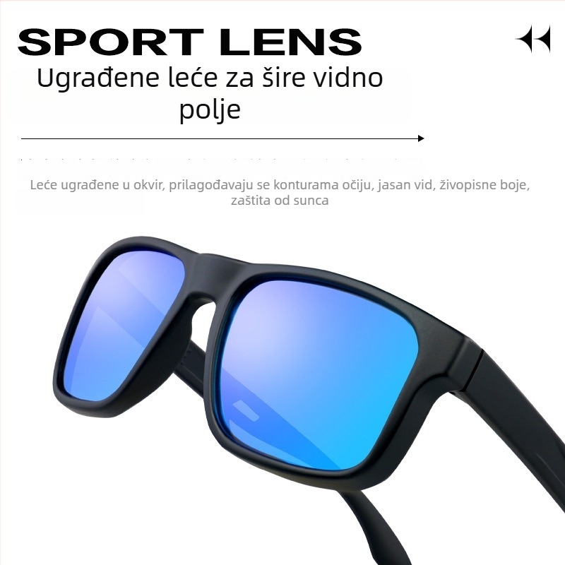 TR90 polarizirane sunčane naočale UV zaštita, unisex, za outdoor sportove, planinarenje i golf