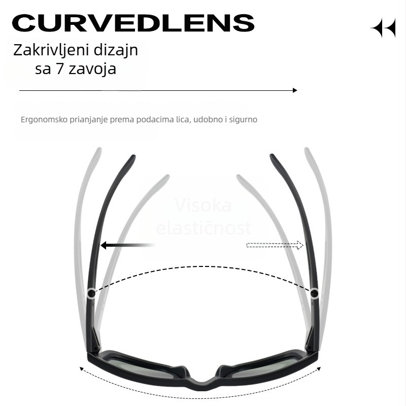 TR90 polarizirane sunčane naočale UV zaštita, unisex, za outdoor sportove, planinarenje i golf