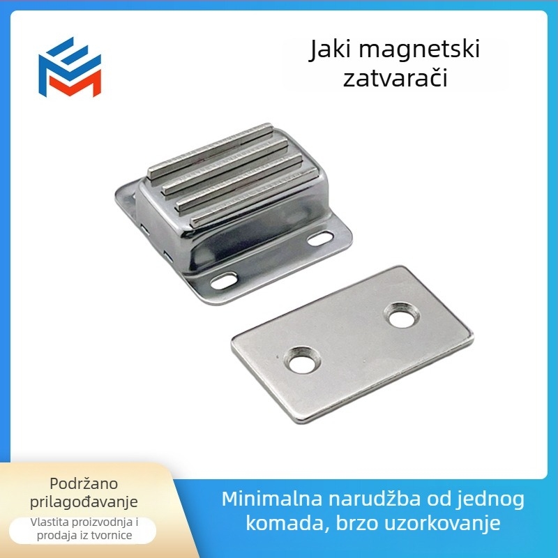 Minyi magnetski hvatač za vrata ormara od nehrđajućeg čelika, debeli dizajn za klasične ormariće