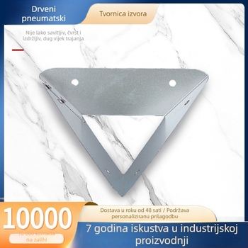 Trokutni zaštitnici kutova za drvene kutije, galvanizirani kutni nosači, hardverski dodaci