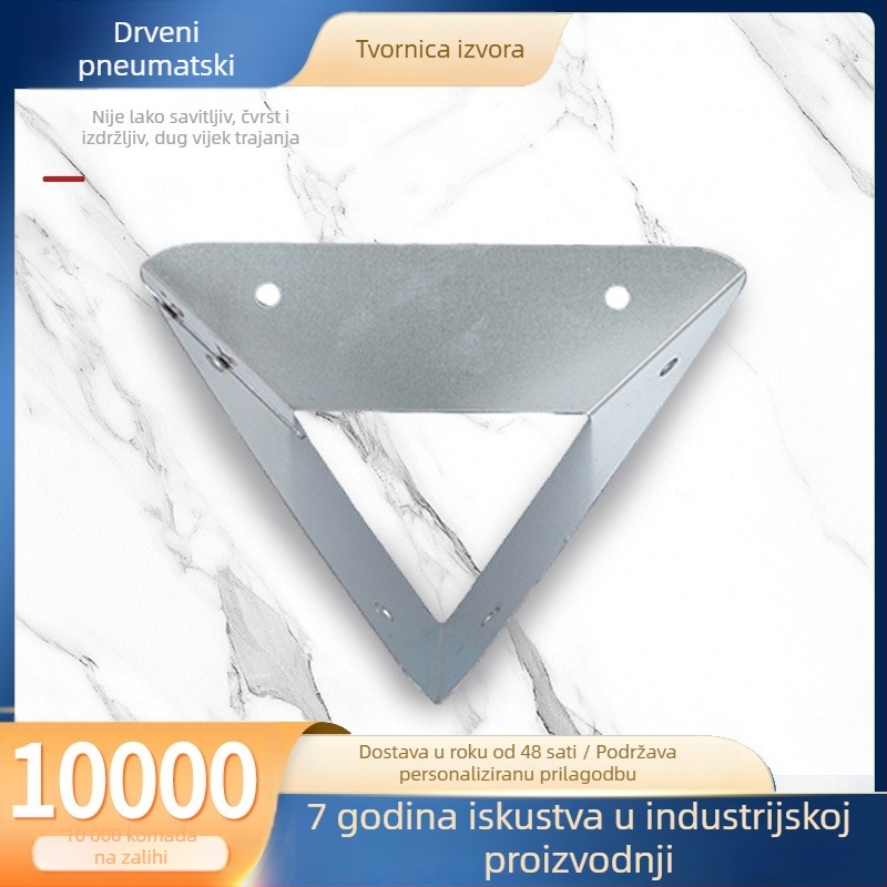 Trokutni zaštitnici kutova za drvene kutije, galvanizirani kutni nosači, hardverski dodaci