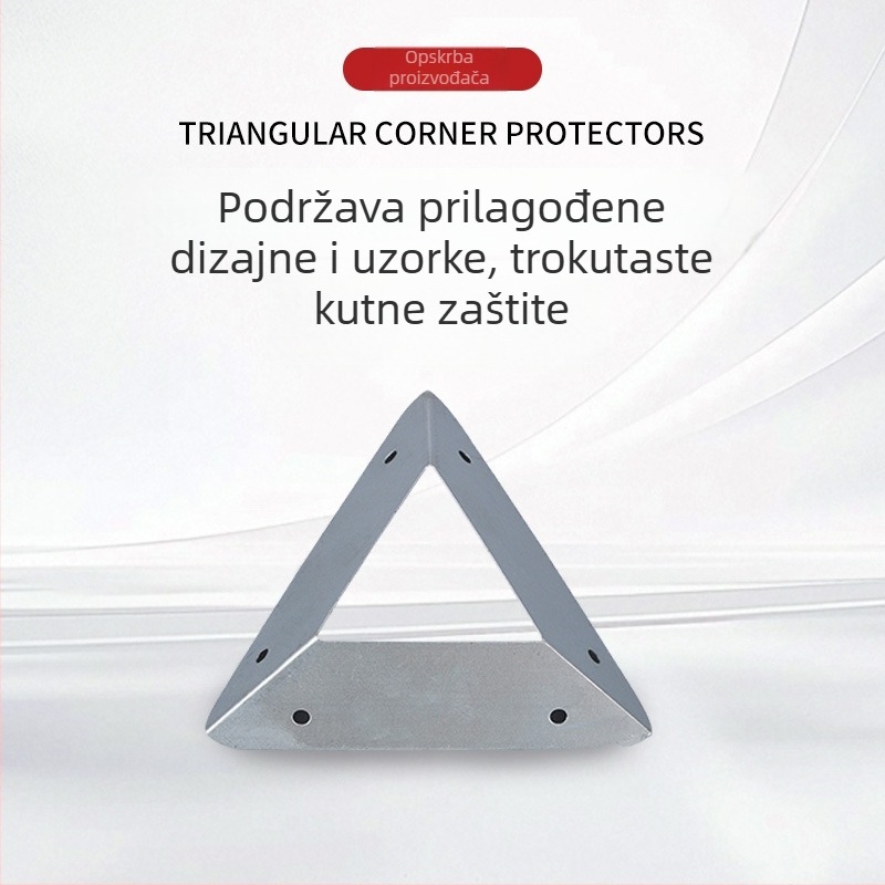 Trokutni zaštitnici kutova za drvene kutije, galvanizirani kutni nosači, hardverski dodaci