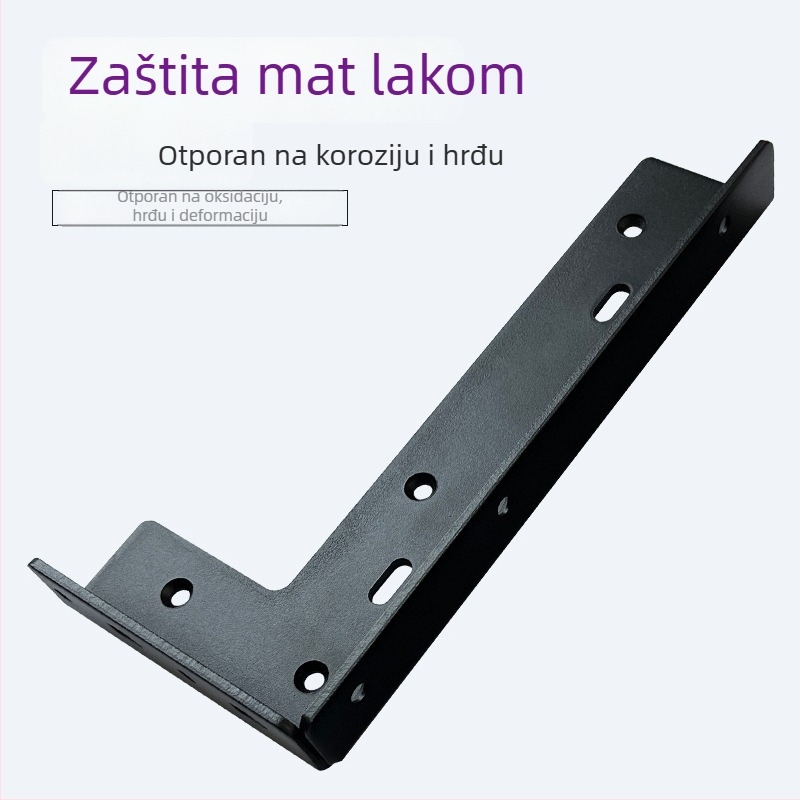 Prilagođeni L-oblik teški nosač za televizijske ormariće i police, nosivi okvir, crna ili bijela