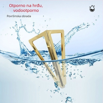 Kauč noga s pravokutnim otvorom od metala – nehrđajući čelik, moderan minimalistički dizajn s protukliznom bazom