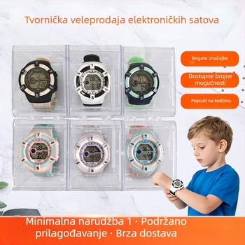 Studentski elektronički sat s dopaminskim sjajem i noćnim osvjetljenjem, alarmom, višestrukim funkcijama