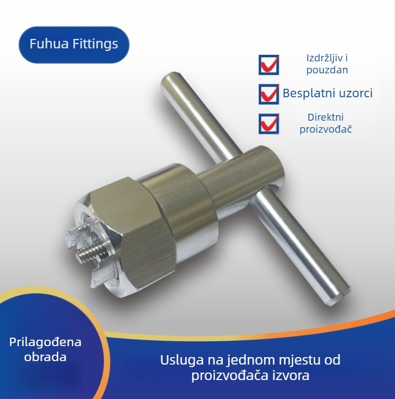 Aluminijski ključ za slavinu u kupaonici s vučnim alatom za kartridžu i ekstraktorom s oprugom