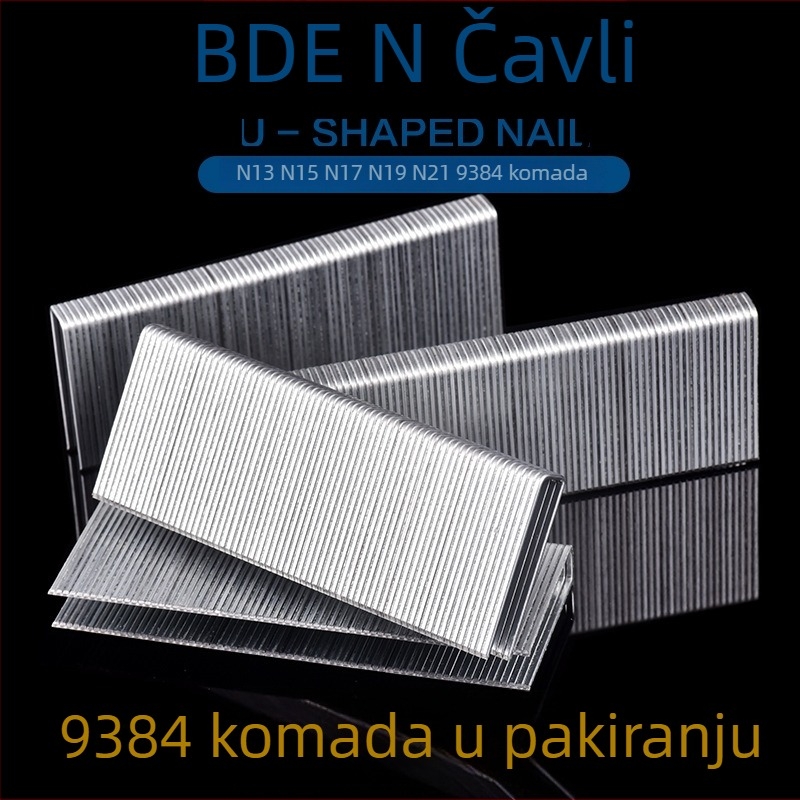 Baide N čavli – Čavli u obliku U za vrata i kauče, veličine N13/N15/N17/N19/N21, N851 veliki, 9384 komada