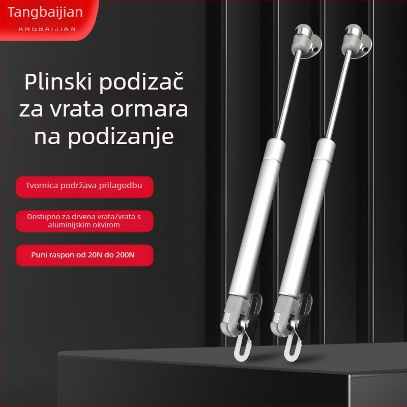 Teleskopska plinska opruga za ormarić vrata koja se otvaraju prema gore