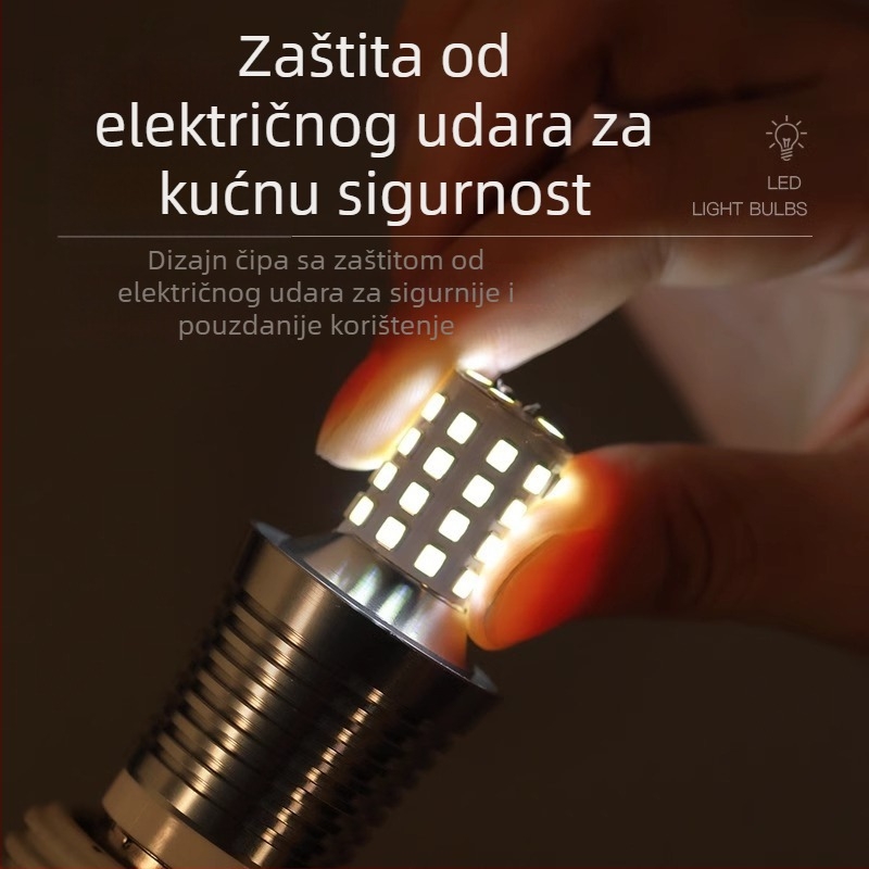 LED žarulja u obliku svijeće s E14 navojem, mala vijčasta osnovica, za kućnu upotrebu, ultra jaka svjetlost, štednja energije, kristalni izgled lustera