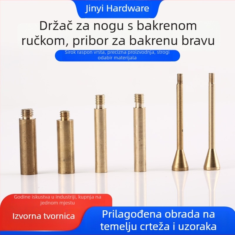 Precizni bakreni hardverski dijelovi: nestandardni dijelovi, bakrena ručka, nosači za noge i bakreni pribor za zaključavanje