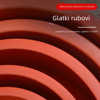 Velika plastična posuda – crvena, s debelim dnom, za kućnu upotrebu – za odrasle i djecu