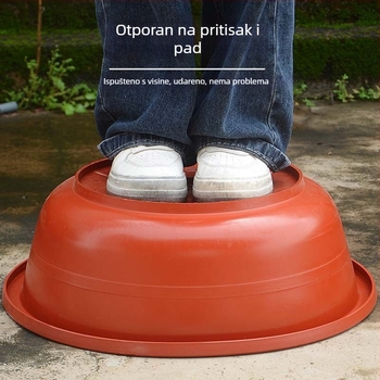 Velika plastična posuda – crvena, s debelim dnom, za kućnu upotrebu – za odrasle i djecu