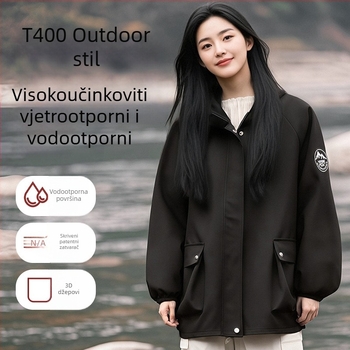 Vodootporna pregača s kapuljom i dugim rukavima za rad na otvorenom i u kućnoj kuhinji