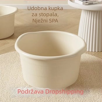 Duboka plastična kada za stopala s masažom, izolirana, do potkoljenice