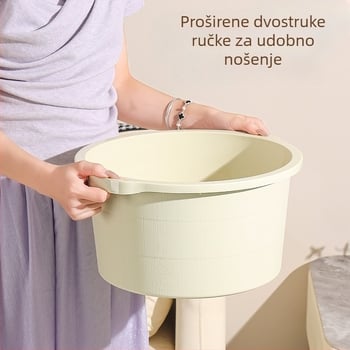 Duboka plastična kada za stopala s masažom, izolirana, do potkoljenice