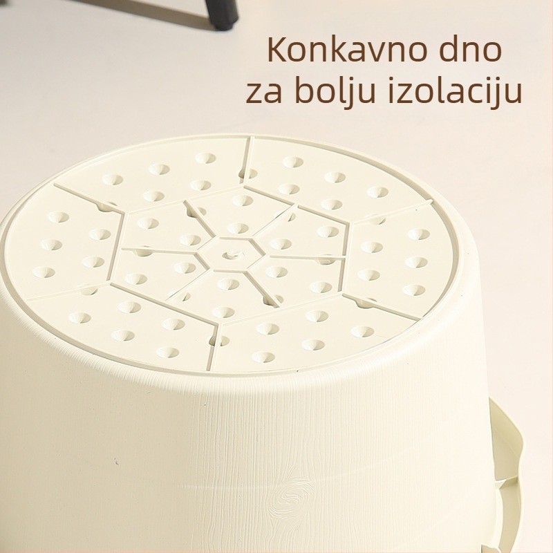 Duboka plastična kada za stopala s masažom, izolirana, do potkoljenice