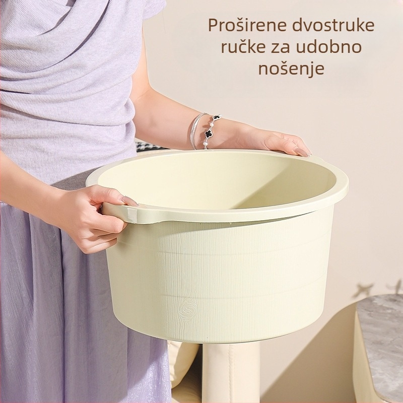 Duboka plastična kada za stopala s masažom, izolirana, do potkoljenice