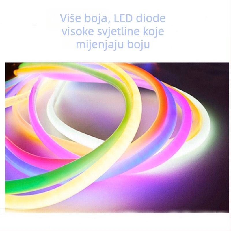 Fleksibilna LED traka za 360° omatanje stabla, kružni vanjski vodootporni neonski rasvjet za atmosferu