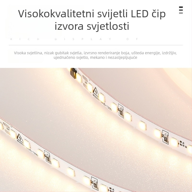 LED trak 220V, SMD 2835/3535, bez pretvarača, 10 cm, unutarnje osvjetljenje, može se rezati