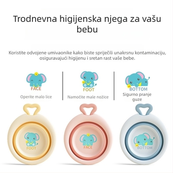 Sklopiva dječja umivaonica za lice, plastična