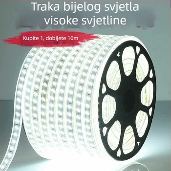 Vodootporna vanjska LED traka s bijelim svjetlom za vanjske zidove, gradilišta i tuneli, 220V
