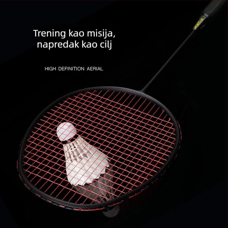 Leke ultralahka badminton raketa od karbonskih vlakana za profesionalni trening, za muškarce i žene