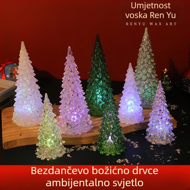 LED dekorativna svjetiljka za božićno drvce, promjenjive boje – noćna lampica za zabave
