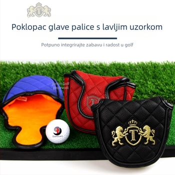 Golf JT velika polukružna navlaka za putter s motivom lava, PU vodootporan deblji pliš, 6 boja