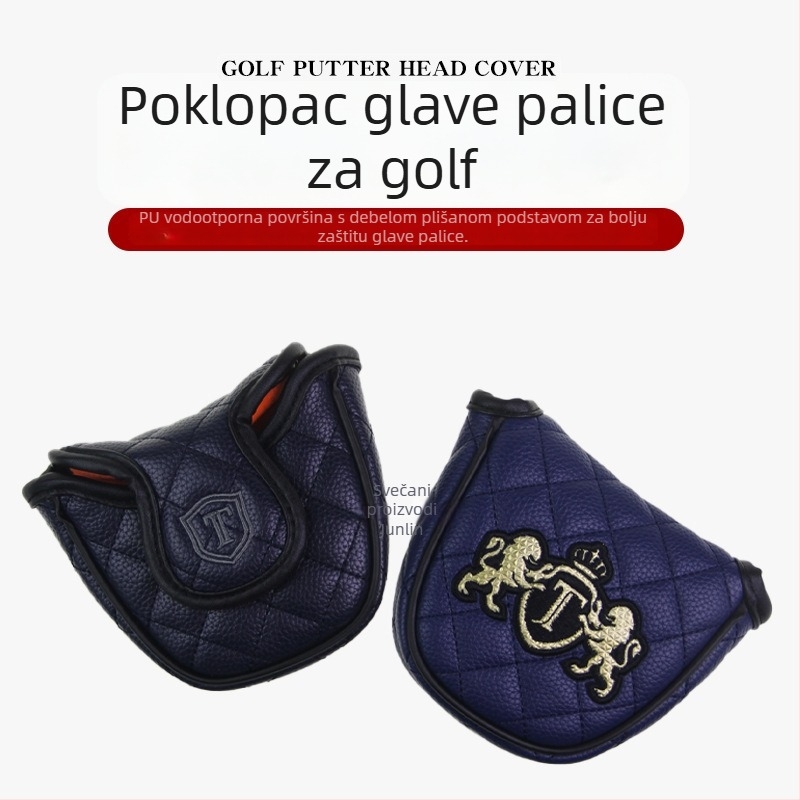 Golf JT velika polukružna navlaka za putter s motivom lava, PU vodootporan deblji pliš, 6 boja