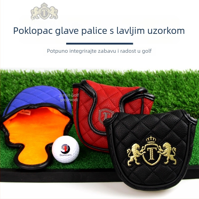 Golf JT velika polukružna navlaka za putter s motivom lava, PU vodootporan deblji pliš, 6 boja
