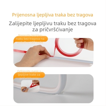 LED traka sa prekidačem, 220V, 5 m; za noćni ormarić, dnevnu sobu i TV ormar; vodootporna LED traka za vanjsku reklamu; CE certifikat