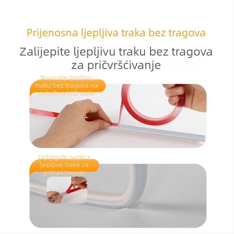 LED traka sa prekidačem, 220V, 5 m; za noćni ormarić, dnevnu sobu i TV ormar; vodootporna LED traka za vanjsku reklamu; CE certifikat