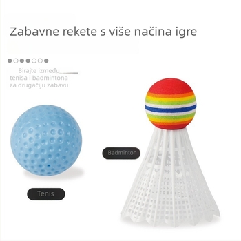 Dječji edukativni tenis reket za otvorenu igru, interaktivno roditelj-dijete