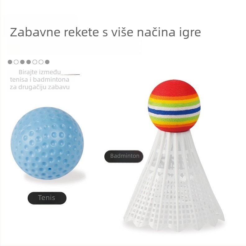 Dječji edukativni tenis reket za otvorenu igru, interaktivno roditelj-dijete