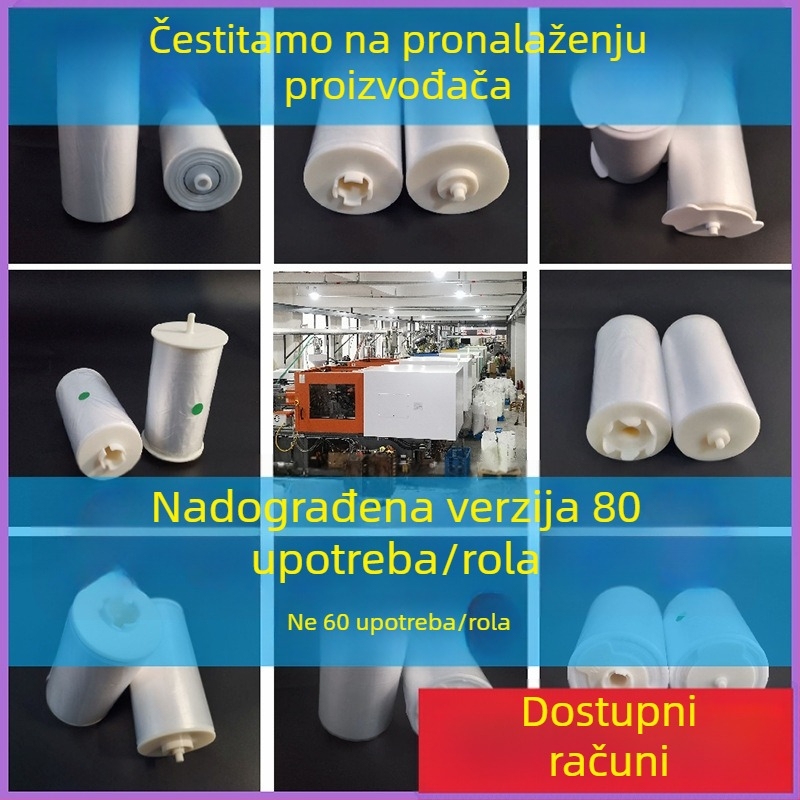 Pametno automatsko zamjena poklopca toaleta s jednokratnom okretajućom podlogom i plastičnim zaštitnim poklopcem