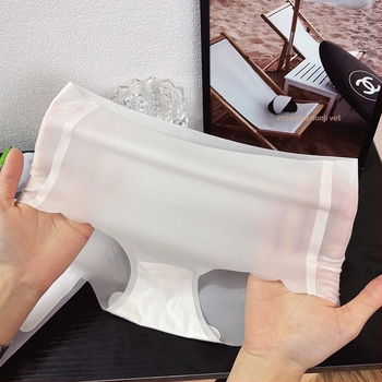 Ice Silk zensko donje rublje bez tragova - ljeto ultra-tanko, brzo sušenje, 3D oblik kukova breskve za jogu