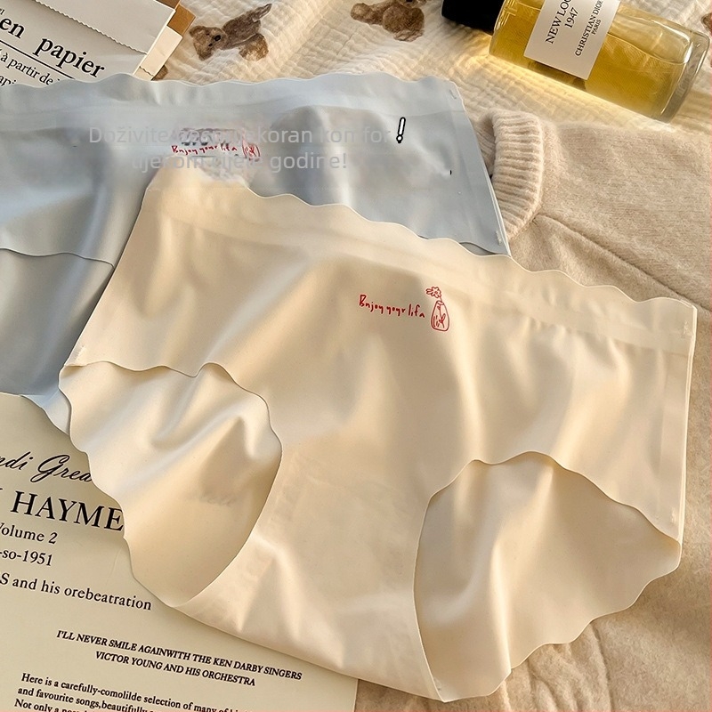 Bešavne ženske gaćice od ice silk s pamukom u preponskom dijelu, niskim strukom, prirodan osjećaj, prozračan, visoka elastičnost, plus veličina