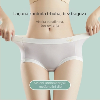 Ice Silk ženske gaćice srednjeg struka, antibakterijska podstava u preponama, prozračan, podižu bokove, lagane ljetne gaćice