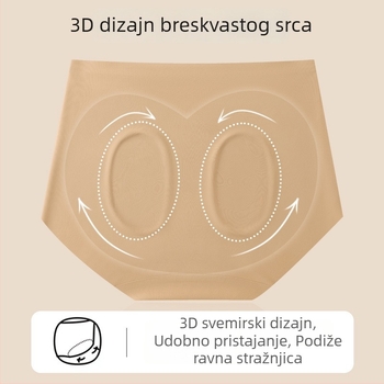 Ljetne ženske gaćice od Ice Silk, prozračne, brzo se suše, antibakterijske, visok struk, podstava prepona od mulberry svile