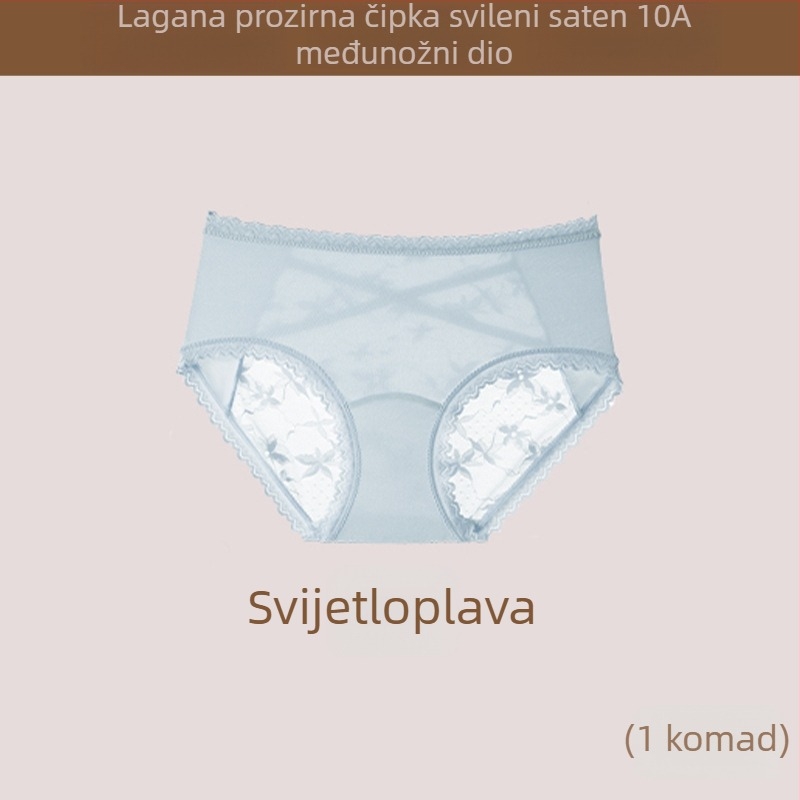 Ženske gaćice od tanke prozirne mrežice, s srednjim pojasom, prozračne i antibakterijske, oblikuju trbuh i podižu stražnjicu, nježne prema koži.
